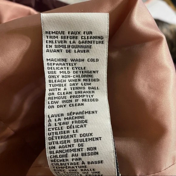 Kate Spade Quilted Chevron Jacket w/ Removable Faux Fur Leopard Collar - Picture 6 of 13